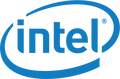 Intel logo. Market research client