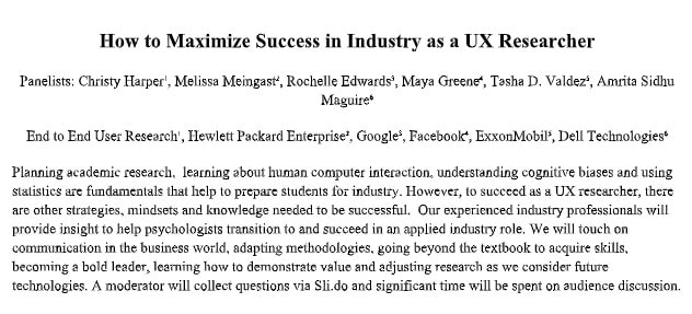 How to maximize success in the industry as a UX researcher