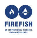 Fire Fish logo. Unconventional thinking. Uncommon sense.