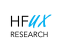 HF UX Research logo, recruiting client