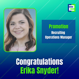 Congratulations, Erika Snyder! Promotion to Recruiting Operations Manager. End to End User Research.